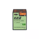 Przekaźnik 4xNO/NC, obciążalność (na kanał) 5A/240V AC lub 12A/28V DC, napięcie zasilania cewki 24V DC