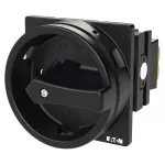 T0-1-8200/EA/SVB-SW Rozłącznik główny, 1 bieg., 20 A, funkcja awaryjnego zatrzymania , 90 °, blok. na kłódkę w pozycji Wył., montaż natablicowy, pokrętło czarne z blokadą na kłódkę