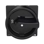 T0-1-8200/EA/SVB-SW Rozłącznik główny, 1 bieg., 20 A, funkcja awaryjnego zatrzymania , 90 °, blok. na kłódkę w pozycji Wył., montaż natablicowy, pokrętło czarne z blokadą na kłódkę