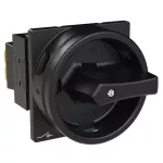 T0-1-8200/EA/SVB-SW Rozłącznik główny, 1 bieg., 20 A, funkcja awaryjnego zatrzymania , 90 °, blok. na kłódkę w pozycji Wył., montaż natablicowy, pokrętło czarne z blokadą na kłódkę