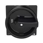 T0-1-8200/EA/SVB-SW Rozłącznik główny, 1 bieg., 20 A, funkcja awaryjnego zatrzymania , 90 °, blok. na kłódkę w pozycji Wył., montaż natablicowy, pokrętło czarne z blokadą na kłódkę