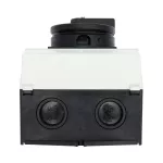 P1-25/I2H/MBS/SVB-SW/HI11 Rozłącznik główny, 3 bieg.+1NO+1NC, 25A, funkcja awaryjnego zatrzymania, blok. na kłódkę w pozycji Wył., w obudowie ze szkła utwardzanego, z płytą ekranującą MBS, pokrętło czarne z blokadą na kłódkę