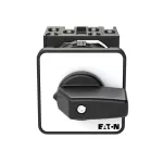 T0-3-15924/EZ Przełącznik woltomierzy, Styki: 6, 20 A, 3 x faza-faza, 3 x faza-N, tabliczka: faza/faza-faza/N, 60 °, bez samopowrotu, montaż natablicowy 22,3 mm, pokrętło czarne bez możliwości blokady