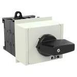 T0-3-8244/IVS Przełącznik krokowy, Styki: 6, 20 A, tabliczka: 0-6, 45 °, 6 kroków, 45°, bez samopowrotu, montaż na szynę TH, pokrętło czarne bez możliwości blokady