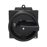 T0-3-15683/V/SVB-SW Rozłącznik główny, 3 bieg. + 2 NO + 1 NC, 20 A, funkcja awaryjnego zatrzymania, 90 °, blok. na kłódkę w pozycji Wył., montaż rozłączny, pokrętło czarne z blokadą na kłódkę