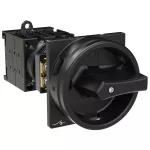 T0-3-15683/V/SVB-SW Rozłącznik główny, 3 bieg. + 2 NO + 1 NC, 20 A, funkcja awaryjnego zatrzymania, 90 °, blok. na kłódkę w pozycji Wył., montaż rozłączny, pokrętło czarne z blokadą na kłódkę