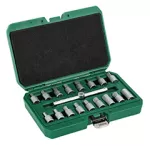 Klucze do korków spustu oleju 3/8” 18elem. STALCO S011133001