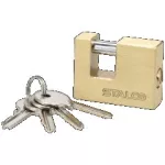 Kłódka mosiężna trzpieniowa 90mm STALCO S024120290