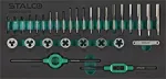 Zestaw gwintowników i narzynek 31elem. wkład EVA STALCO S026340010