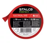 Taśma izolacyjna PVC 0,18mm x 19mm x 18m czerwony (10) STALCO PERFECT S042276633