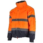 Kurtka ocieplana ostrzegawcza męska BOMBER 3in1 pomarańczowy 2XL STALCO S090700013