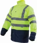 Kurtka ocieplana ostrzegawcza męska FLASH żółty XL STALCO S-44183