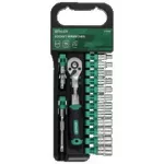 Nasadki i grzechotka na hangerze 15 elementów 1/4” STALCO S-54003