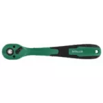 Grzechotka odgięta z powłoką kompozytową 3/8” 72 zęby 200mm STALCO S-54043