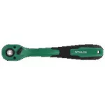 Grzechotka odgięta z powłoką kompozytową 1/2” 72 zęby 250mm STALCO S-54045