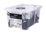 Zestaw system No 1 klips/klin do fugi 1mm opakowanie box 100/100szt. STALCO PERFECT S-75200
