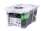 Zestaw system No 4 klips/pokrętło do fugi 1mm opakowanie box 100/50szt. STALCO PERFECT S-75249