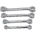 Zestaw kluczy do przewodów hamulcowych oczkowych półotwartych 4elem. CrV STALCO PERFECT S-76894