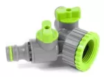 Trójnik z dwoma zaworami STALCO GARDEN S-80459