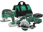 Zestaw pilarka+wyrzynarka+wkrętarka+ładowarka USB+2x 4Ah STALCO S-97375