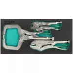 Zestaw szczypiec samozaciskowych, 3elem. wkład EVA STALCO S026388811