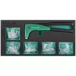 Nitownica z zestawem nitów 6elem. wkład EVA STALCO S026388812