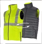 Kamizelka ocieplana ostrzegawcza REVERS V 2in1 żółty 2XL STALCO PERFECT S091090005