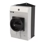 T3-1-102/I2/SVB-SW Przełącznik Zał.-Wył., 2 bieg., 32 A, 90 °, w obudowie IP65, pokrętło czarne z blokadą na kłódkę