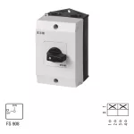 T3-1-102/I2 Przełącznik Zał.-Wył., 2 bieg., 32 A, 90 °, w obudowie IP65, pokrętło czarne bez możliwości blokady