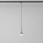 Cotton 200 fi100 track max.1x1,9W, G9, 230V czarny głęboki (mat struktura) RAL 9005 (przewód czarny)