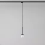 Cotton 250 fi100 track max.1x1,9W, G9, 230V czarny głęboki (mat struktura) RAL 9005 (przewód czarny)