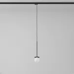 Cotton 300 fi100 track max.1x1,9W, G9, 230V czarny głęboki (mat struktura) RAL 9005 (przewód czarny)