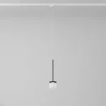 Cotton 300 fi100 track max.1x1,9W, G9, 230V czarny głęboki (mat struktura) RAL 9005 (przewód transparentny)