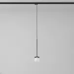 Cotton 350 fi100 track max.1x1,9W, G9, 230V czarny głęboki (mat struktura) RAL 9005 (przewód czarny)