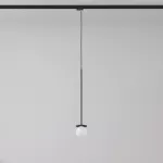 Cotton 500 fi100 track max.1x1,9W, G9, 230V czarny głęboki (mat struktura) RAL 9005 (przewód czarny)