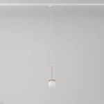 Cotton 200 fi100 track max.1x1,9W, G9, 230V kolor miedzi (gładki mat) (przewód transparentny)