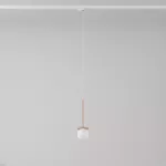 Cotton 250 fi100 track max.1x1,9W, G9, 230V kolor miedzi (gładki mat) (przewód transparentny)