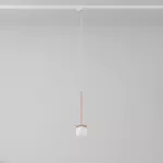 Cotton 300 fi100 track max.1x1,9W, G9, 230V kolor miedzi (gładki mat) (przewód transparentny)