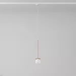 Cotton 350 fi100 track max.1x1,9W, G9, 230V kolor miedzi (gładki mat) (przewód transparentny)