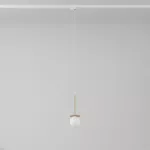 Cotton 200 fi100 track max.1x1,9W, G9, 230V kolor złota (gładki mat) (przewód transparentny)