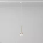 Cotton 250 fi100 track max.1x1,9W, G9, 230V kolor złota (gładki mat) (przewód transparentny)