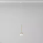 Cotton 300 fi100 track max.1x1,9W, G9, 230V kolor złota (gładki mat) (przewód transparentny)