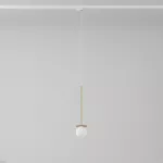 Cotton 350 fi100 track max.1x1,9W, G9, 230V kolor złota (gładki mat) (przewód transparentny)