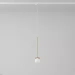 Cotton 400 fi100 track max.1x1,9W, G9, 230V kolor złota (gładki mat) (przewód transparentny)