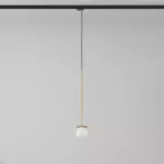 Cotton 500 fi100 track max.1x1,9W, G9, 230V kolor złota (gładki mat) (przewód czarny)