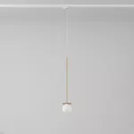 Cotton 500 fi100 track max.1x1,9W, G9, 230V kolor złota (gładki mat) (przewód transparentny)