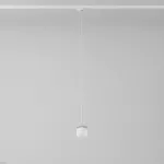 Cotton 200 fi100 track max.1x1,9W, G9, 230V srebrny aluminiowy (mat struktura) RAL 9006 (przewód transparentny)