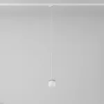 Cotton 400 fi100 track max.1x1,9W, G9, 230V srebrny aluminiowy (mat struktura) RAL 9006 (przewód transparentny)