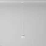 Cotton 450 fi100 track max.1x1,9W, G9, 230V srebrny aluminiowy (mat struktura) RAL 9006 (przewód transparentny)