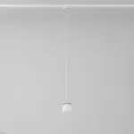 Cotton 500 fi100 track max.1x1,9W, G9, 230V srebrny aluminiowy (mat struktura) RAL 9006 (przewód transparentny)